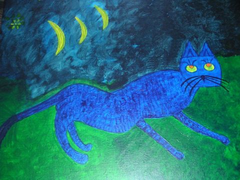 Chat lunaire